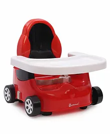 Mothertouch Car Shaped Feeding Booster Seat - Red Black