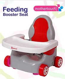 Mothertouch Car Shaped Feeding Booster Seat - Grey Red