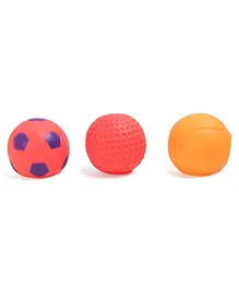 Kreative Kids Squeaky Bath Toys Ball Pack of 3 - Multi Colour