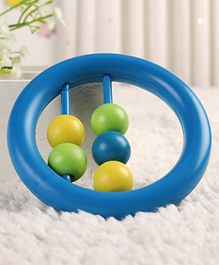 babyhug beads rattle blue  length 9 cm