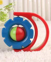 babyhug flip flower rattle  blue
