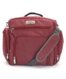 Babyhug Multipurpose Backpack Style Diaper Bag - Maroon