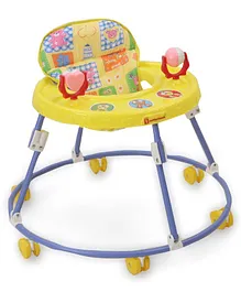 Mothertouch Round Walker Multi Print - Yellow