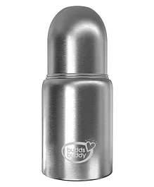 Buddsbuddy Premium Stainless Steel 3 in 1 Wide Neck Baby Feeding Bottle with Extra Sipper Spout - 200ml