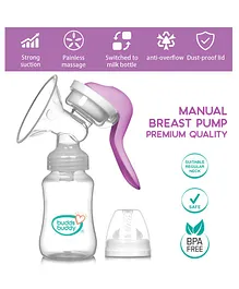 Buddsbuddy Manual Premium Quality Breast Pump - Purple