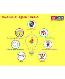 RK Cart Tangram Early Learning and Shape Recognition - Multicolor