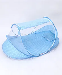 Babyhug Portable Mosquito Net with Matress  - Blue