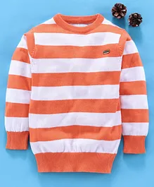 Mom's Love Full Sleeves Sweater - Orange