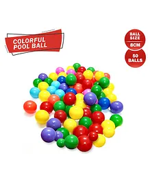 NHR Non Toxic Light Weight Balls Set Pack of 50 - Multicolor