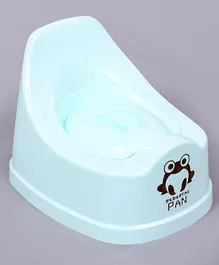 Baby Potty Chair With Lid Animal Print  - Blue