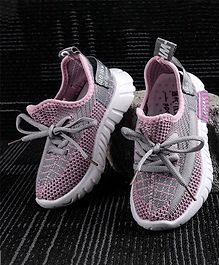 Kidlingss Lace-Up Sports Shoes - Purple
