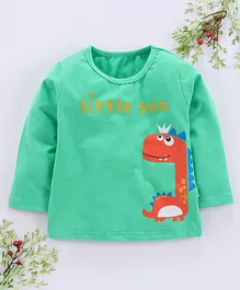 Lekeer Kids Full Sleeves Tee Dino Print - Green