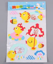 Bird Shaped Wall Sticker Multicolor - 10 Pieces