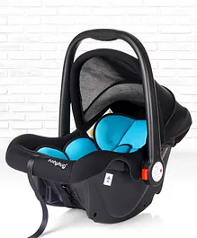 Babyhug Amber Car Seat cum Carry Cot With Rocking Base - Black Blue