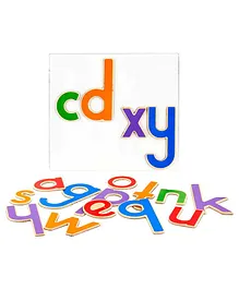 Eduedge Magnetic Small Alphabets With Board - Multicolour