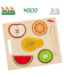 Eduedge Wooden Chop Chop Fruits Educational Toy - Multicolor