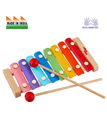 Eduedge Wooden Xylophone Instrument Educational Toy - Multicolor
