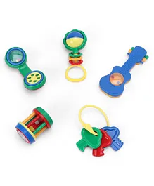 Mee Mee Cute Companion Rattle Set Multicolor - Pack Of 5