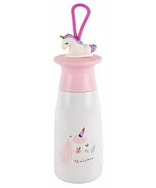 Yellow Bee Hot & Cold Unicorn Thermos Flask White - 350 ml