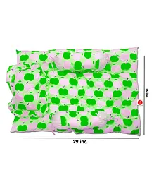 VParents Cheeky Cheeky Baby 4 Piece Bedding Set With Pillow and Bolsters - Green