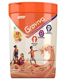 Groviva Child Nutrition Supplement Jar Strawberry Flavour - 400 gm
