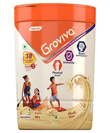 Groviva Child Nutrition Vanilla Flavour Supplement Jar - 400 gm 