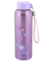 Yellow Bee Hot & Cold Purple Thermos Flask - 300 ml