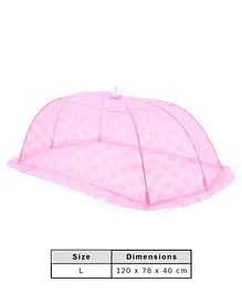 Babyhug Portable Baby Mosquito Net Large  - Pink