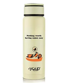 Youp Thermosteel Water Bottle YP353 Yellow - 350 ml