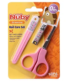 Nuby Nail Care Set Pink - 3 Pieces