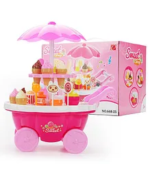 Yamama Ice Cream Shop Set Toy With Lights and Music - Pink 