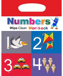 Wipe & Clean Workbook Numbers with Pen - English