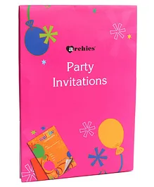 Archies Party Invitation Cards - Pink