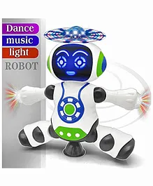 FunBlast Dancing Robot With 3D Lights & Music - White