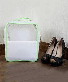 My Gift Booth Travel Shoe Organizer - White And Green