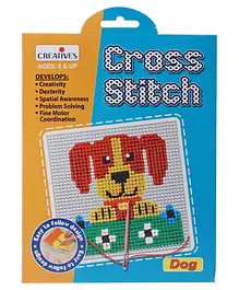 Creative's Cross Stitch Kit Dog Theme - Multicolour