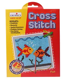 Creative's Cross Stitch Kit  Fish Theme - Multicolour