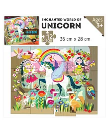 Playqid Enchanted World of Unicorn Puzzle - 12 Pieces