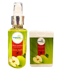 Organic Magic Hand Sanitizer Green Apple - 100 ml & 18 ml
