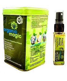 Organic magic Mosquito repellents combo - 25 Patches & 15 ml