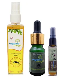 Organic Magic Mosquito Repellent Products - Pack of 3