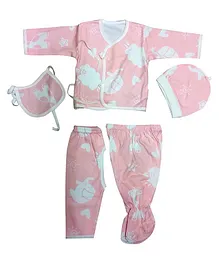 MOMISY Clothing Gift Set Animal Print Pink - 5 Pieces