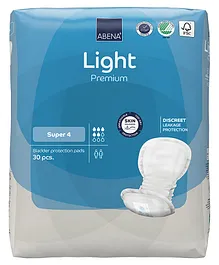 Abena Breathable & Comfortable Incontinence Pads with Absorption Level 1000 ml For Women - 30 Pieces Super 4
