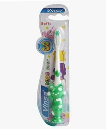 Passion Petals Bear Design Toothbrush - Green