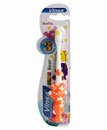 Passion Petals Bear Design Toothbrush - Orange