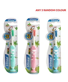Passion Petals Duck Shape Toothbrush Pack of 3 (Colour May Vary)
