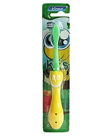PASSION PETALS Smile Design Foldable Toothbrush - Yellow Green