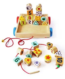 Shumee Number & Shapes Blocks With Buggy - Shumee