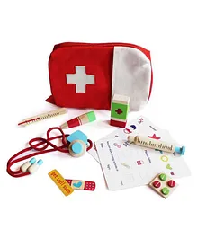 Shumee Wooden Medical Set of 11 Pieces - Multicolour