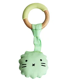 Little Rawr Wood & Silicon Teether with Soft Toy - Lion